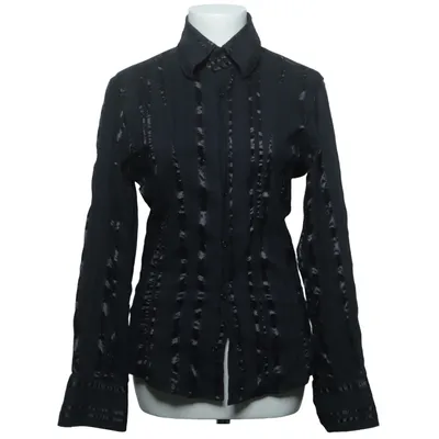 Shirt (Zwart) van Naracamicie Katoen, Elastaan, Polyester