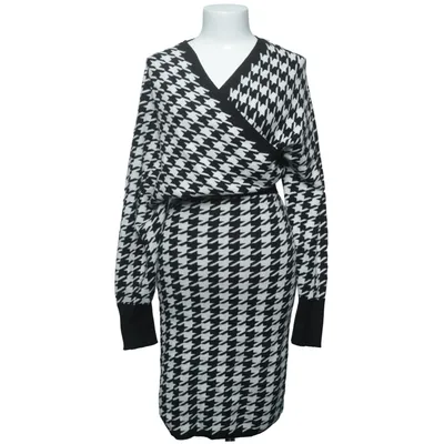 Jurk (Zwart, Wit) van MC Lorene Polyamide, Polyester, Viscose