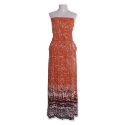 Maxi dress (Orange, Multicolored) from Artisan Ny Viscose, Elastane