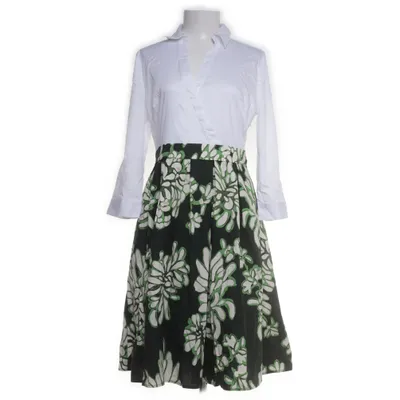 Klänning (Vit, Grön) från Zero Bomull, Elastan, Polyamid