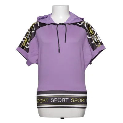 Kortärmad huvtröja (Lila, Svart, Vit) från Charlize Elastan, Viskos