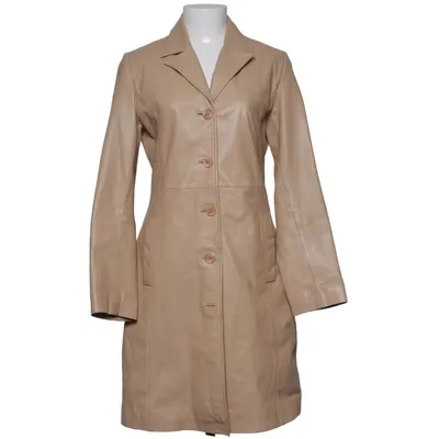 Läderkappa (Beige) från Cami Skinn, Polyester