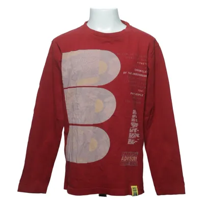 T-shirt à manches longues (Rouge) de Knot So Bad Coton