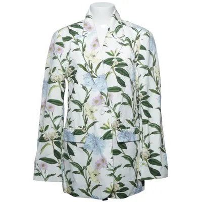 Kavaj (Vit, Flerfärgad) från ASOS Design Bomull, Linne, Polyester, Viskos