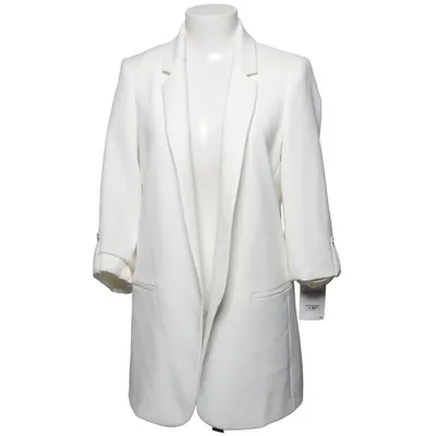 Kavaj (Vit) från Zara Basic Collection Elastan, Polyester