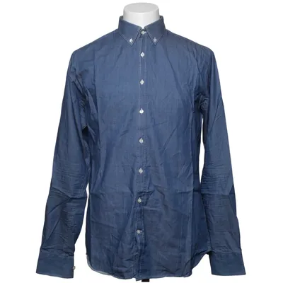 Denim shirt (Blue) from The Shirt Factory Cotton