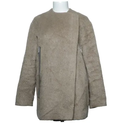 Manteau (Beige) de Menckel Mohair, Polyamide, Laine