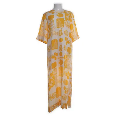 Maxikjole (Gul, Hvid) fra Rodebjer Cupro, Tencel, Viscose