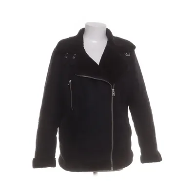 Shearling jas (11AO1LBLK) van Topshop Polyester