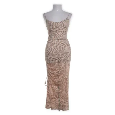 Klänning (Brun, Beige) från Bershka Elastan, Polyester