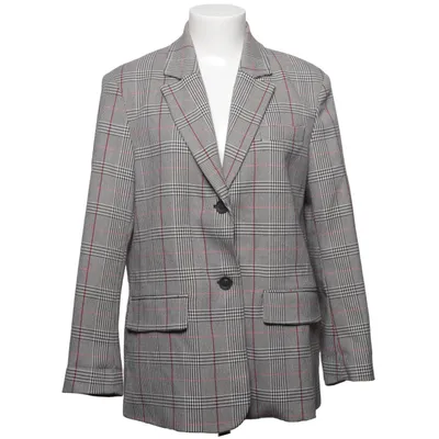 Blazer (Gray, Multicolored) from Zara Basic Collection Elastane, Polyester, Viscose