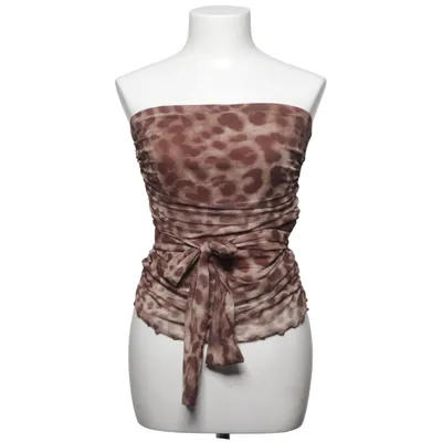 Tubtopp (Brun, Flerfärgad) från Romwe Elastan, Polyester