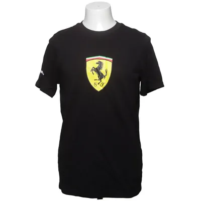 T-shirt (Sort) fra Puma x Ferrari Bomuld, Polyester