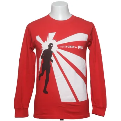 Lange mouwen shirt (Rood) van Gildan Activewear Katoen