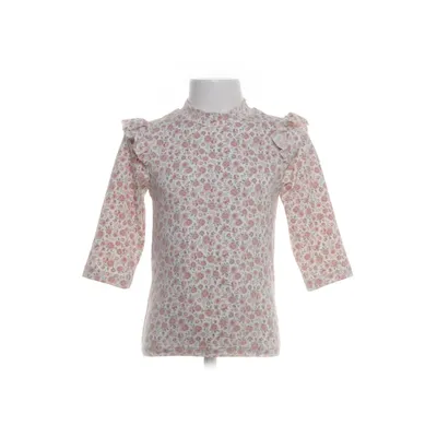 Langærmet t-shirt (Pink, Hvid) fra Newbie by KappAhl Elastan, Polyester