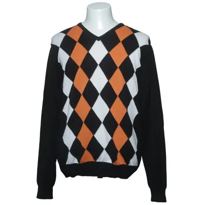 Pullover (Schwarz, Weiß, Orange) von Dahlin Baumwolle