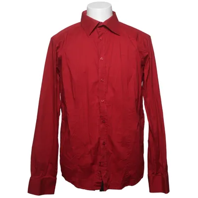 Shirt (Rood) van Merish Katoen, Elastaan