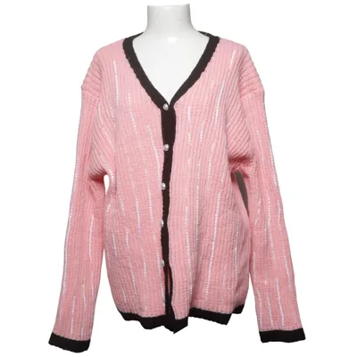 Strickjacke (Pink, Schwarz) von Made Polyester