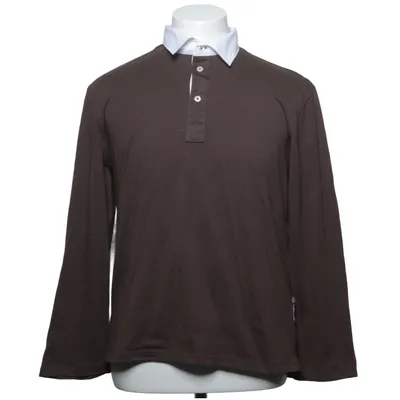 Rugby shirt (Bruin, Wit) van Van Laack Katoen, Polyester