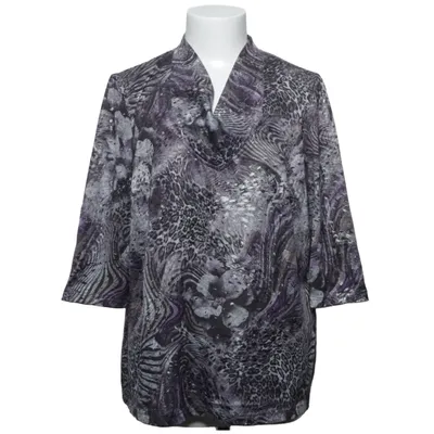 Bluse (Grå, Lilla, Sølv, Flerfarvet) fra Atelier GS Elastan, Polyester