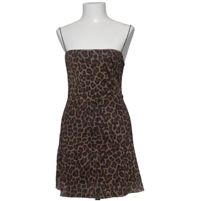 Jurk (Bruin, Zwart) van Mango Elastaan, Polyester
