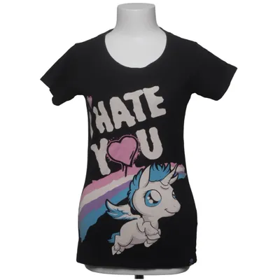 T-shirt (Sort, Flerfarvet) fra Crocker Bomuld