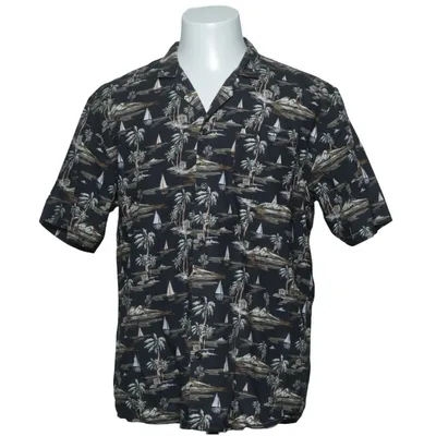 Korte mouwen shirt (Zwart, Bruin) van Suit Katoen