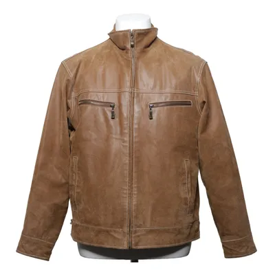 Läderjacka (Brun) från Wilhelm Bomull, Skinn