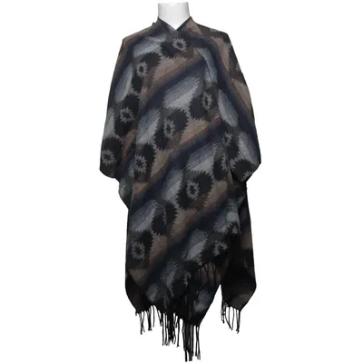 Poncho (Blue, Gray, Beige) from Ava Acrylic, Polyester