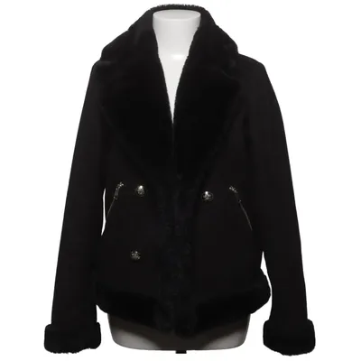 Shearling jas (Zwart) van River Island Polyester