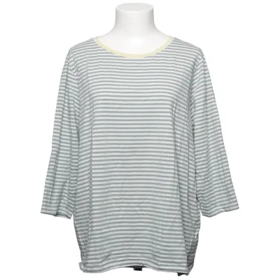 Långärmad t-shirt (Grön, Vit) från Essentials by Tchibo Ekologisk bomull