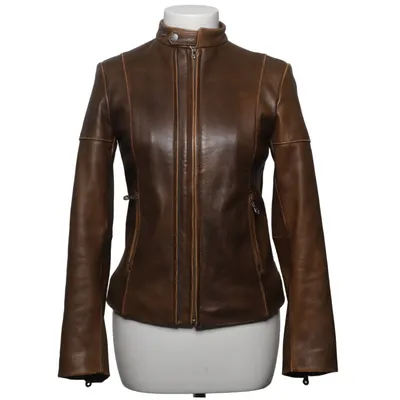 Veste en cuir (Marron) de Harley Davidson Cuir, Polyester