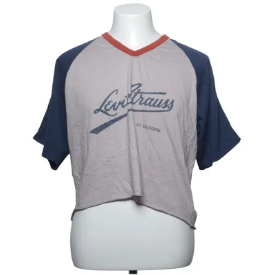 Baseballtrøje (Grå, Blå) fra Levi Strauss & Co Bomuld, Polyester
