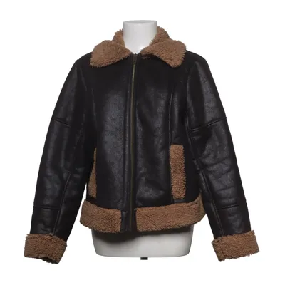 Veste en peau de mouton retournée (Noir, Marron) de Simply Be Polyester