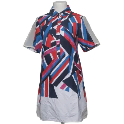 Shirt dress (White, Blue, Red, Multicolored) from Milly Cotton, Elastane, Silk