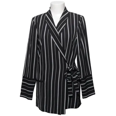 Blazer (Black, White) from Limited Edition KappAhl Elastane, Polyester