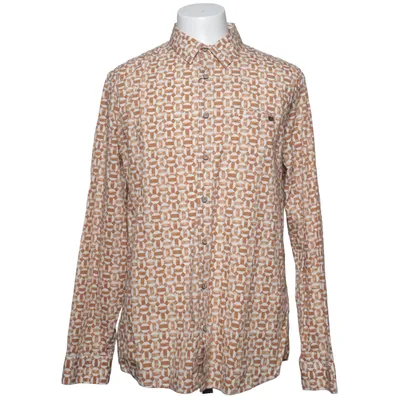 Shirt (Bruin, Wit) van No Excess Katoen, Elastaan