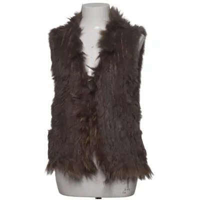 Fur vest (Brown) from Catch Me Acrylic, Rabbit fur