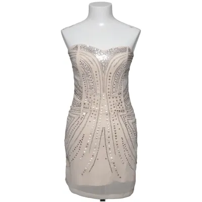 Cocktailjurk (Beige, Zilver) van H&M Elastaan, Polyester