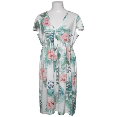 Klänning (Vit, Rosa, Grön) Bomull, Polyester