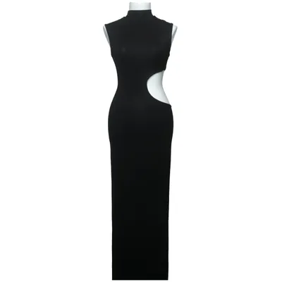 Maxi jurk (Zwart) van Shein Elastaan, Viscose