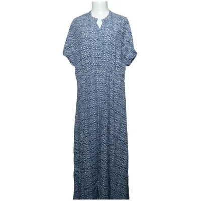 Jurk (Blauw, Wit) van Isay Viscose