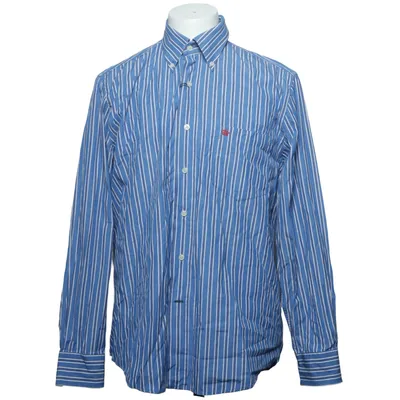 Buttondown-skjorta (Blå, Vit) från Premium Bomull