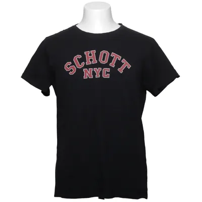 T-shirt (Noir, Rouge) de Schott Coton