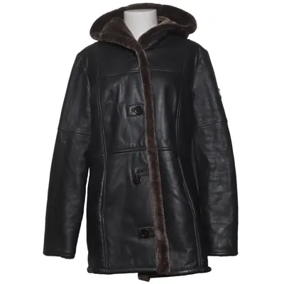Veste en peau de mouton retournée (Noir) de Otto Kern Cuir