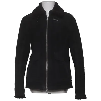 Shearlingjakke (Sort) fra King x Jofama Læder, Polyester