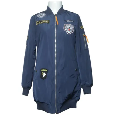 Bomber jacket (Blue) from King of Fashion Polyester