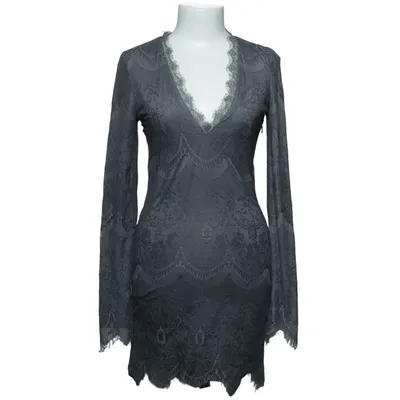 Dress (Belted V-Neck Dress) from Rebecca Stella Elastane, Polyamide, Polyester