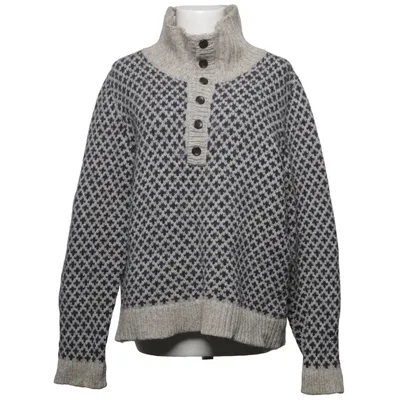Strickpullover (Grau, Blau) von Nygårdsanna Wolle