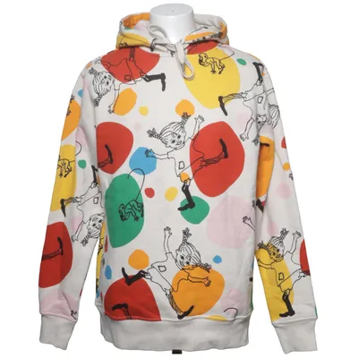 Hoodie (White, Multicolored) from Pippi Långstrump by Martinex Polyester, Cotton